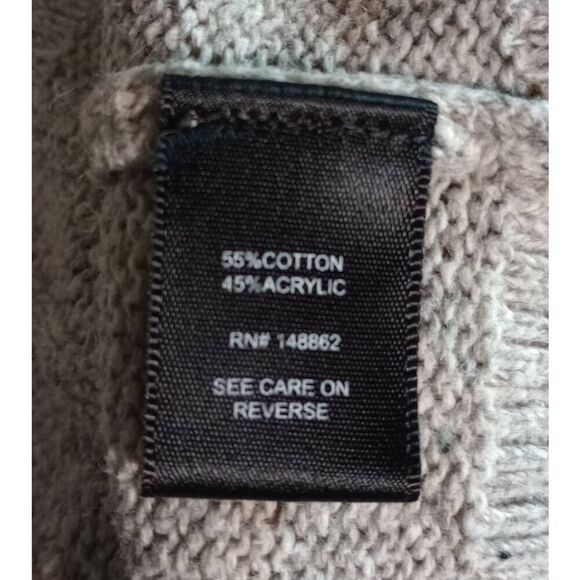 Torrid Sweater Ladies Large Torrid 0 Grey Crew Neck Cable Knit - Picture 6 of 7